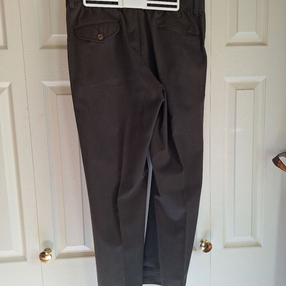 Towncraft Men's Dark Gray Dress Wrinkle Free Slacks Size 34 - Picture 7 of 7
